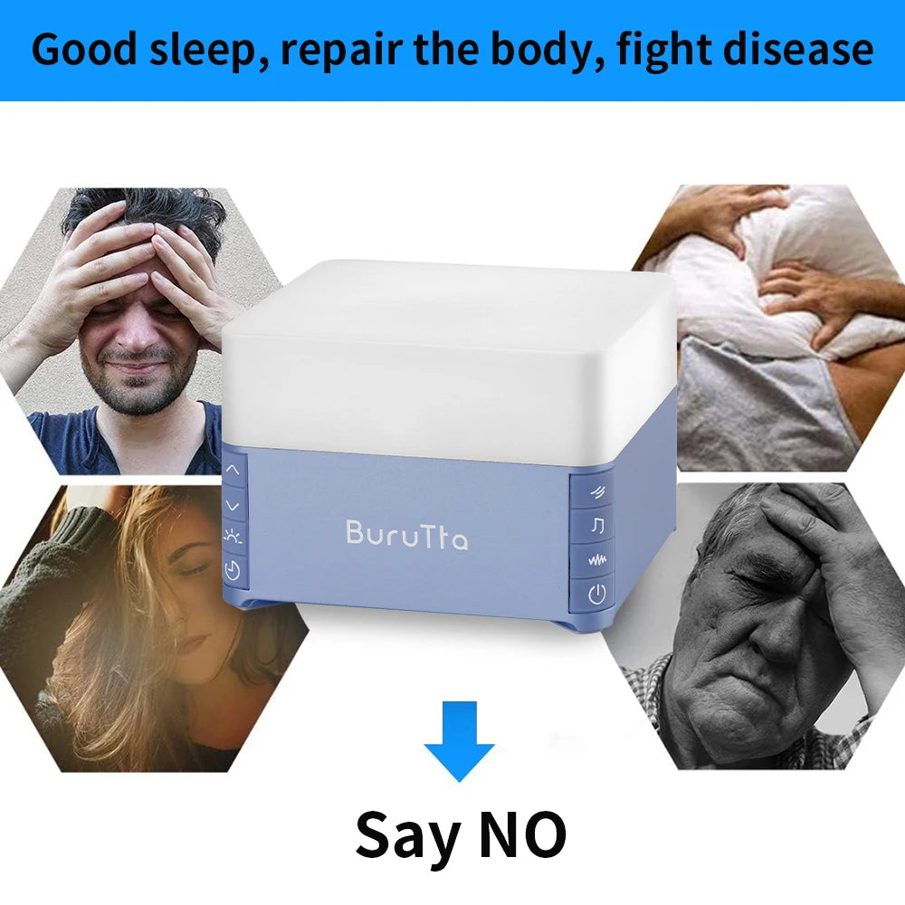 White Noise Machine with Breathing Light, Sleep Sound Device for Adults/Babies - Natural Soother