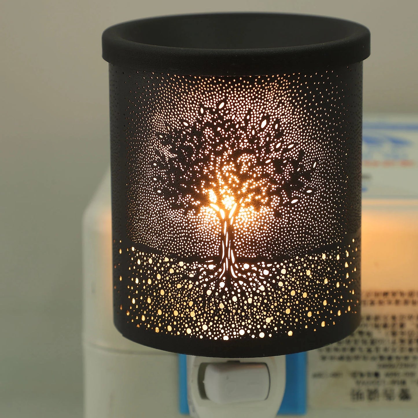 Aroma Oil Burner Electric Wax Warmer Wrought Iron Heater Scented Melts Melting Office