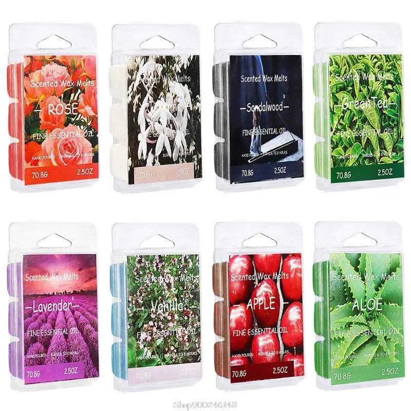 Set of 8 Assorted Wax Warmer Cubes/Tarts Jasmine Rose Bergamot Fig Vanilla Lemon Spring Lavender S29 20