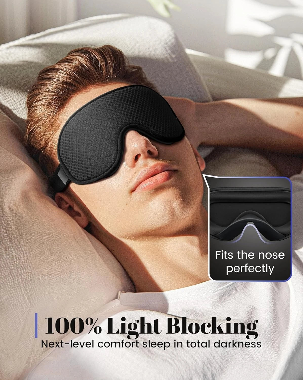 Adjustable Black out sleep mask
