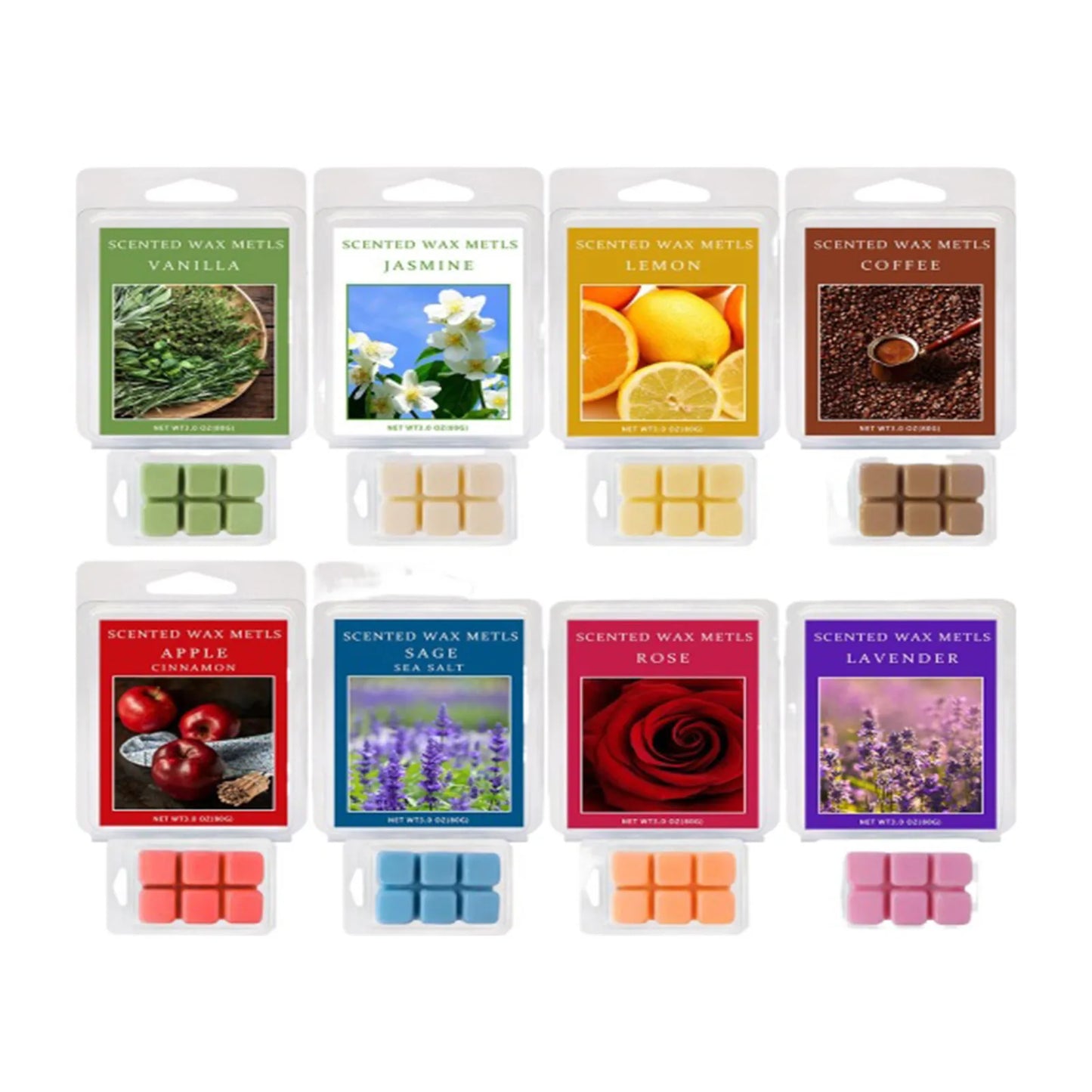 Scented Wax Melts, Lemon, Lavender, Sea , Sandalwood, Coffee
