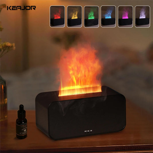 Aroma Diffuser Colorful Flame Air Humidifier