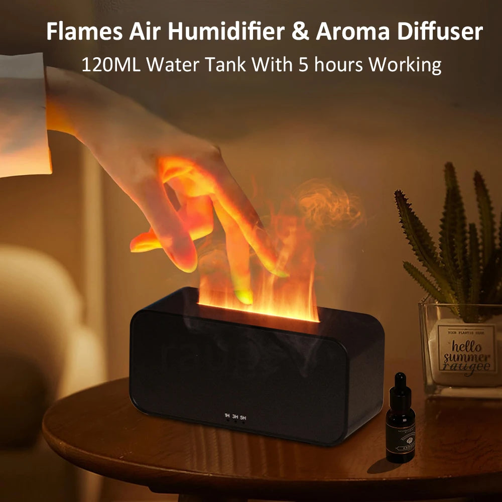 Aroma Diffuser Colorful Flame Air Humidifier